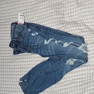 NEW Hollister High Waisted Distressed Skinny Jeans